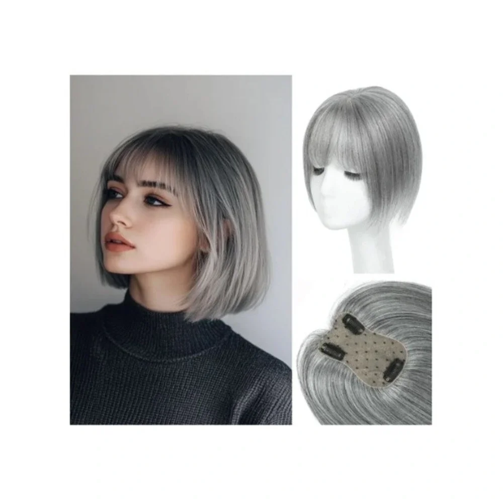 OOPPOO Human Hair Topper 10